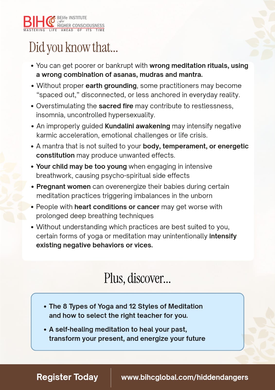 Hidden Dangers of Meditation & Yoga poster — page 2