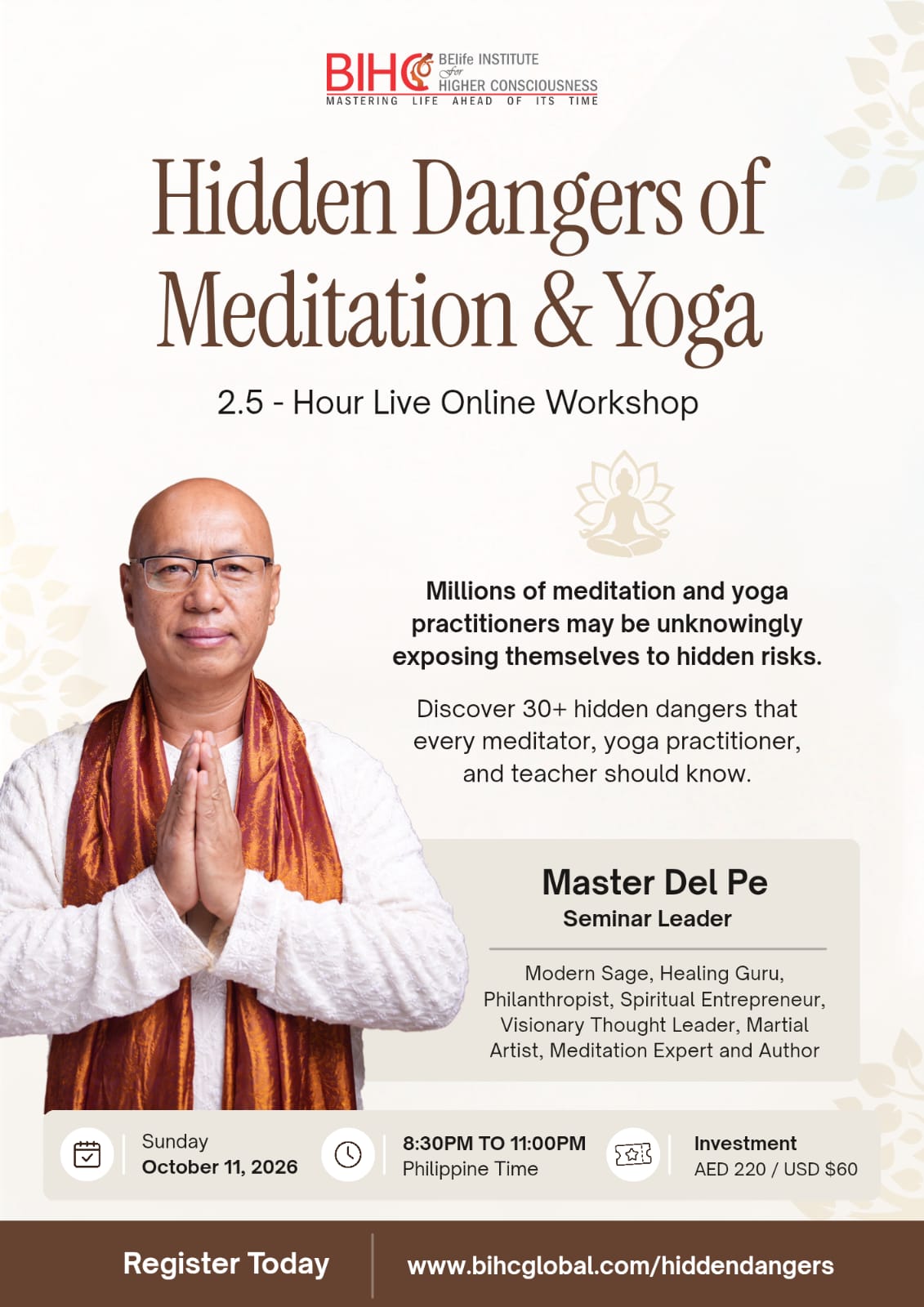Hidden Dangers of Meditation & Yoga poster — page 1